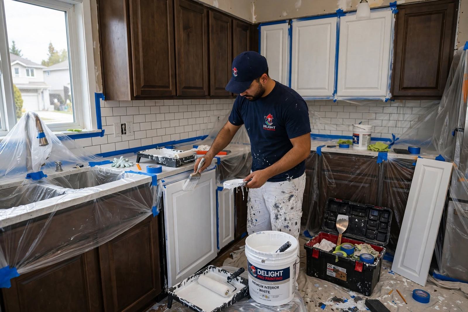 Refinishing kitchen cabinets