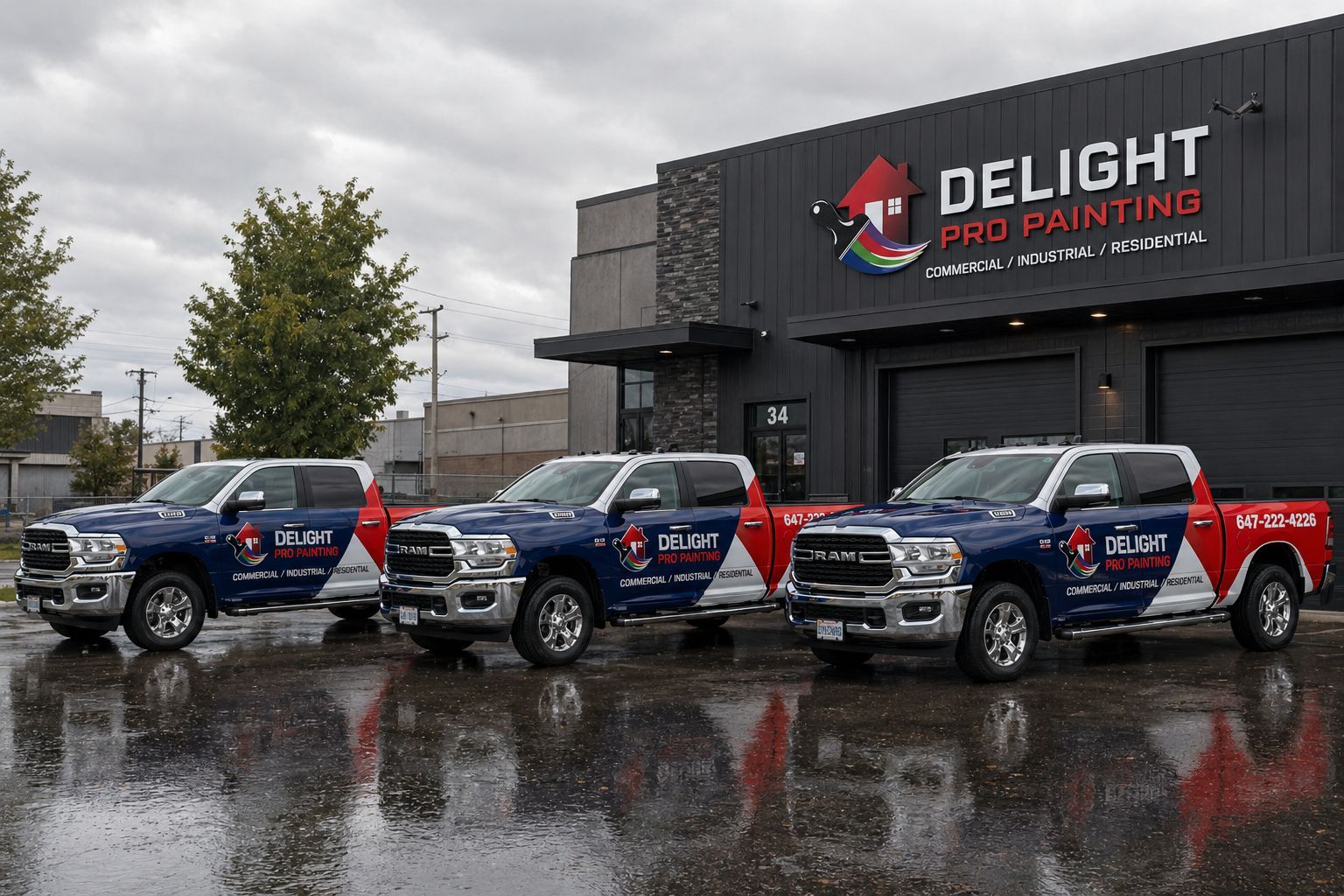 Delight Pro Painting work trucks