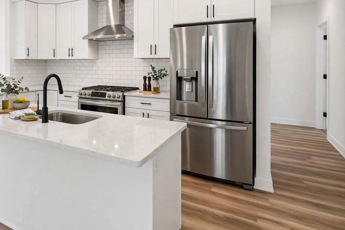Kitchen island and appliances